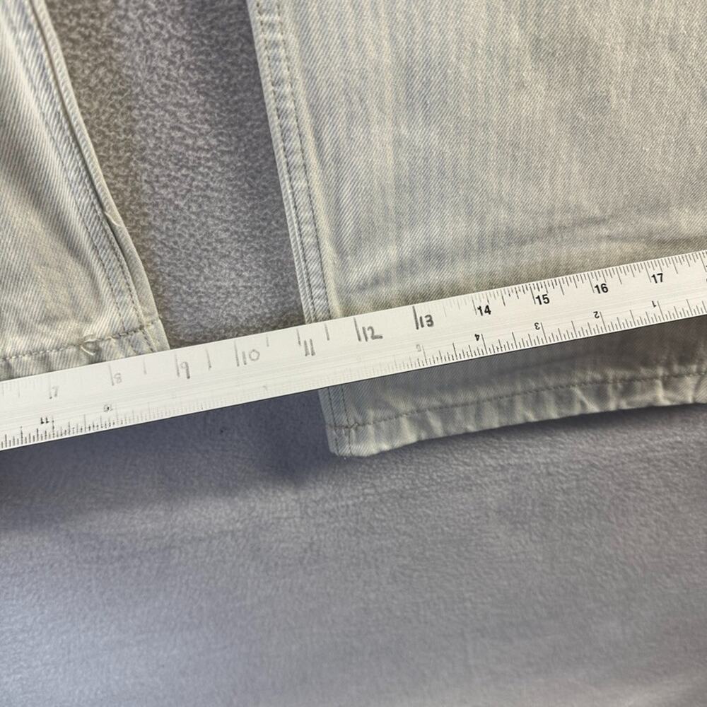 J Crew Jeans men's 34x34 White Blue Relaxed fit carpenter pant faded stripe NEW - Picture 7 of 11